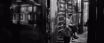 Movie still from “The Painted Bird” (2019), directed by Václav Marhoul – Wide shot, Low angle