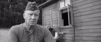 Movie still from “The Painted Bird” (2019), directed by Václav Marhoul – Close Up shot, Low angle