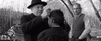 Movie still from “The Painted Bird” (2019), directed by Václav Marhoul – Close Up shot, Over the shoulder angle