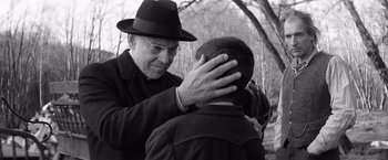 Movie still from “The Painted Bird” (2019), directed by Václav Marhoul – Close Up shot, Over the shoulder angle