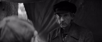 Movie still from “The Painted Bird” (2019), directed by Václav Marhoul – Close Up shot, Low angle