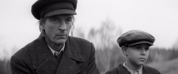 Movie still from “The Painted Bird” (2019), directed by Václav Marhoul – Close Up shot, Low angle