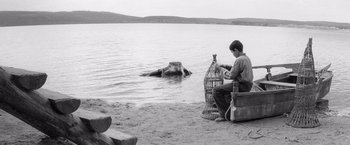 Movie still from “The Painted Bird” (2019), directed by Václav Marhoul – Wide shot, Over the shoulder angle