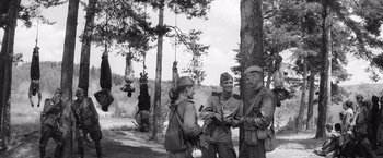 Movie still from “The Painted Bird” (2019), directed by Václav Marhoul – Wide shot, Low angle