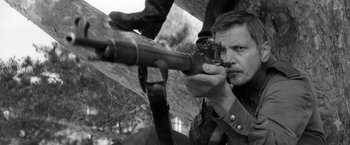 Movie still from “The Painted Bird” (2019), directed by Václav Marhoul – Close Up shot, Low angle