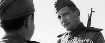 Movie still from “The Painted Bird” (2019), directed by Václav Marhoul – Close Up shot, Over the shoulder angle