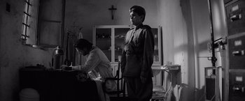 Movie still from “The Painted Bird” (2019), directed by Václav Marhoul – Medium shot, Low angle