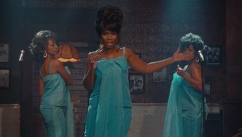 Movie still from “The Paperboy” (2012), directed by Lee Daniels – A group of women standing next to each other; Medium shot, Low angle