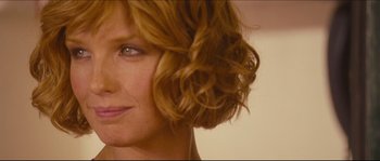 Movie still from “Eden Lake” (2008), directed by James Watkins – A woman's face with blonde hair; Close Up shot, Over the shoulder angle