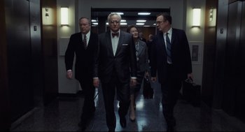 Movie still from “The Post” (2017), directed by Steven Spielberg – Medium shot, Low angle