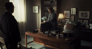 Movie still from “The Post” (2017), directed by Steven Spielberg – Wide shot, High angle