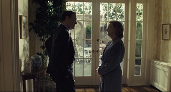 Movie still from “The Post” (2017), directed by Steven Spielberg – Medium shot, Over the shoulder angle