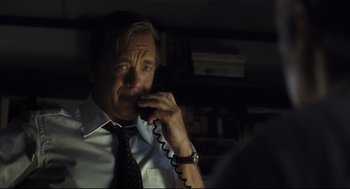 Movie still from “The Post” (2017), directed by Steven Spielberg – Close Up shot, Over the shoulder angle