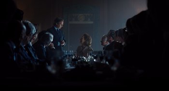 Movie still from “The Post” (2017), directed by Steven Spielberg – Medium shot, Over the shoulder angle