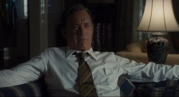 Movie still from “The Post” (2017), directed by Steven Spielberg – Medium shot, Low angle