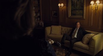 Movie still from “The Post” (2017), directed by Steven Spielberg – Medium shot, Over the shoulder angle