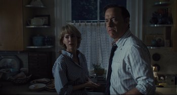 Movie still from “The Post” (2017), directed by Steven Spielberg – Medium shot, Low angle