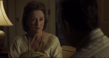 Movie still from “The Post” (2017), directed by Steven Spielberg – Close Up shot, Over the shoulder angle