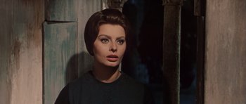 Movie still from “El Cid” (1961), directed by Anthony Mann – A person with short hair; Close Up shot, Low angle