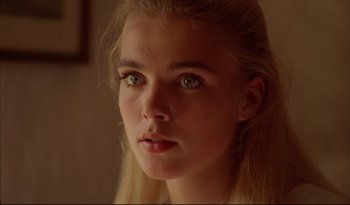 A person with green eyes