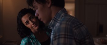 Movie still from “Every Day” (2018), directed by Michael Sucsy – A man and a woman looking at one another; Close Up shot, Over the shoulder angle