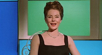 Movie still from “Fahrenheit 451” (1966), directed by François Truffaut – A person wearing a dress; Close Up shot, Low angle