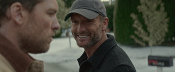 Movie still from “The Shack” (2017), directed by Stuart Hazeldine – A person wearing a hat; Close Up shot, Over the shoulder angle