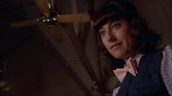 Movie still from “Fearless” (1993), directed by Peter Weir – A person wearing a uniform; Close Up shot, Low angle