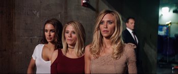 Movie still from “Fighting with My Family” (2019), directed by Stephen Merchant – A group of women standing next to each other; Close Up shot, High angle