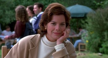 Movie still from “Flubber” (1997), directed by Les Mayfield – A person wearing a jacket; Close Up shot, Low angle