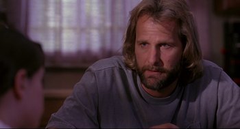 Movie still from “Fly Away Home” (1996), directed by Carroll Ballard – A person with long hair; Close Up shot, Low angle