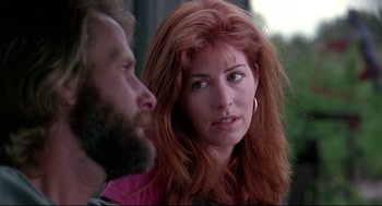 Movie still from “Fly Away Home” (1996), directed by Carroll Ballard – A person with long red hair; Close Up shot, Over the shoulder angle