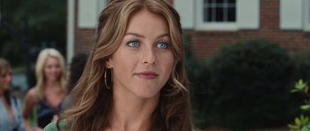 Movie still from “Footloose” (2011), directed by Craig Brewer – A person with blue eyes; Close Up shot, Over the shoulder angle