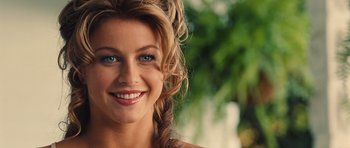 Movie still from “Footloose” (2011), directed by Craig Brewer – A woman with blue eyes; Close Up shot, Over the shoulder angle