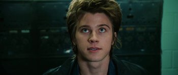 Movie still from “Four Brothers” (2005), directed by John Singleton – A person with long brown hair; Close Up shot, Low angle