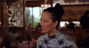 Movie still from “Freaky Friday” (2003), directed by Mark Waters – A person wearing a shirt; Close Up shot, Over the shoulder angle