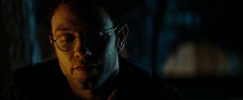 Movie still from “Friday the 13th” (2009), directed by Marcus Nispel – A person wearing glasses; Close Up shot, Low angle