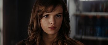 Movie still from “Friday the 13th” (2009), directed by Marcus Nispel – A person with long hair; Close Up shot, Over the shoulder angle