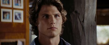 Movie still from “Friday the 13th” (2009), directed by Marcus Nispel – A person with long hair; Close Up shot, Over the shoulder angle