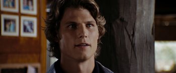 Movie still from “Friday the 13th” (2009), directed by Marcus Nispel – A person with long hair; Close Up shot, Over the shoulder angle