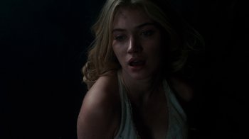 Movie still from “Fright Night” (2011), directed by Craig Gillespie – A beautiful young woman with long blonde hair; Close Up shot, High angle