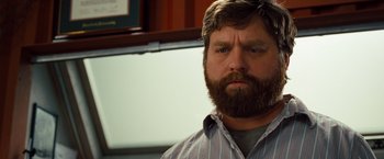 Movie still from “G-Force” (2009), directed by Hoyt Yeatman – A person with a beard; Close Up shot, Over the shoulder angle