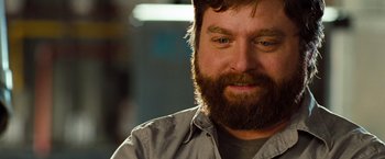 Movie still from “G-Force” (2009), directed by Hoyt Yeatman – A person with a beard; Close Up shot, Over the shoulder angle