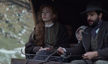 Movie still from “The World to Come” (2020), directed by Mona Fastvold – Medium shot, Over the shoulder angle