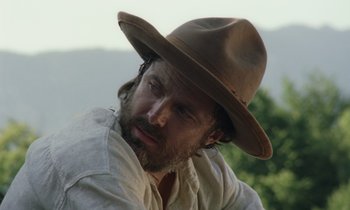 Movie still from “The World to Come” (2020), directed by Mona Fastvold – Close Up shot, Low angle