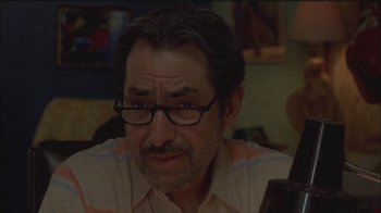 Movie still from “Girlfight” (2000), directed by Karyn Kusama – A person wearing glasses; Close Up shot, Low angle