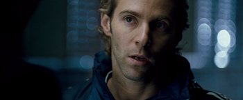 Movie still from “Goal! The Dream Begins” (2005), directed by Michael Winterbottom – A man's face in the dark; Close Up shot, Over the shoulder angle