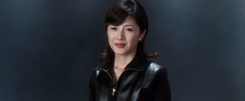 Movie still from “Godzilla: Final Wars” (2004), directed by Koji Hashimoto – A person wearing a leather jacket; Close Up shot, Low angle