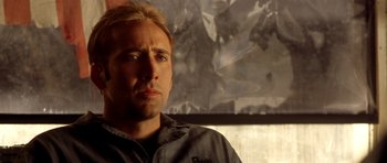 Movie still from “Gone in 60 Seconds” (2000), directed by Dominic Sena – A person wearing a jacket; Close Up shot, Low angle