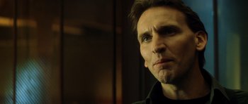 Movie still from “Gone in 60 Seconds” (2000), directed by Dominic Sena – A person looking at the camera; Close Up shot, Over the shoulder angle